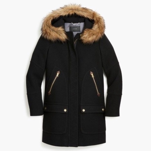 J. Crew Jackets & Blazers - NWT J. Crew Chateau Wool Blend Parka Peacoat